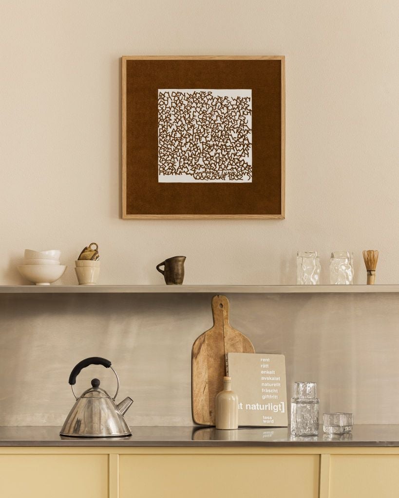 Bộ 9 Tranh Trừu Tượng Hình Khối Nghệ Thuật Tone Beige