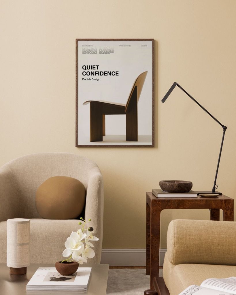Bộ 9 Tranh Trừu Tượng Hình Khối Nghệ Thuật Tone Beige
