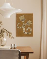 Bộ 9 Tranh Trừu Tượng Hình Khối Nghệ Thuật Tone Beige