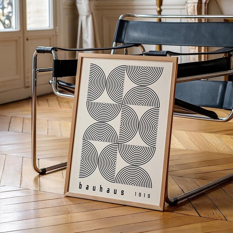 Bộ Tranh Hình Học Bauhaus – Black Geometry