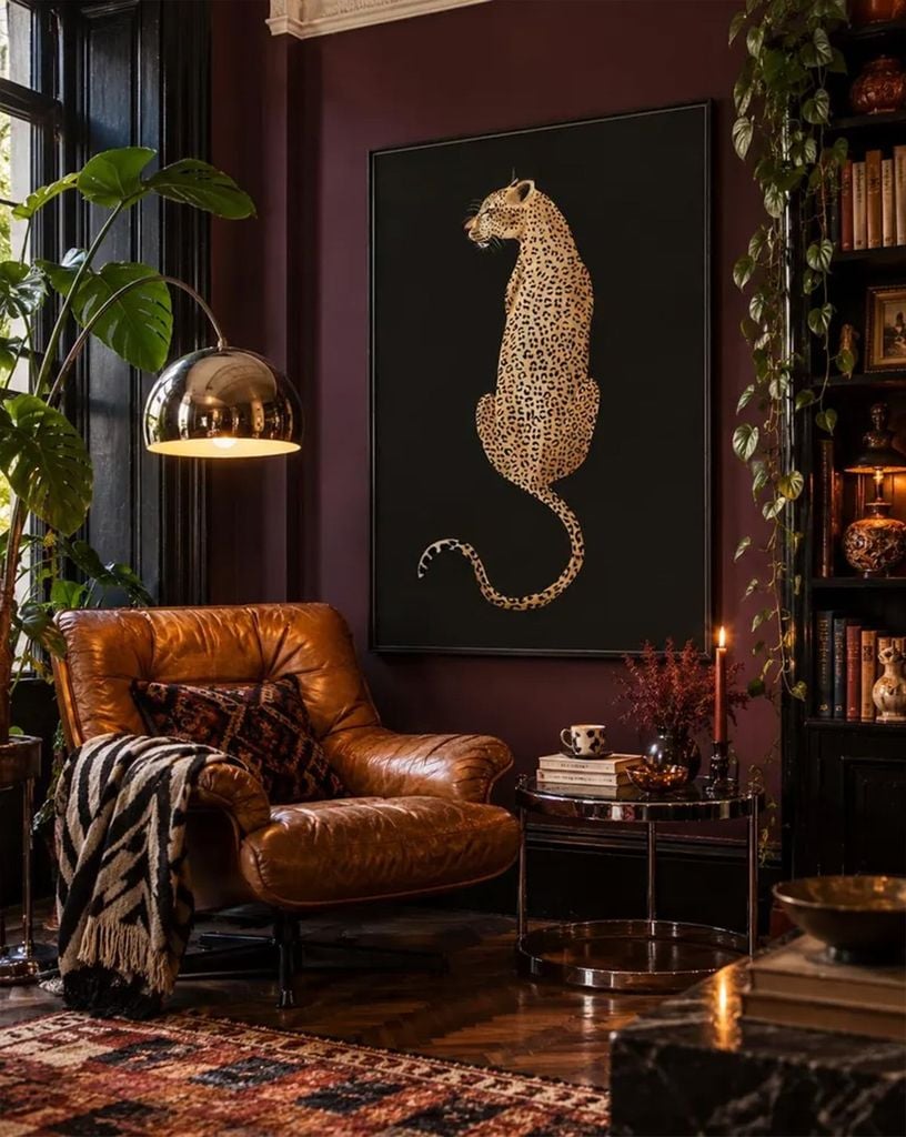 Tranh Báo Đốm Nghệ Thuật Nền Đen – Golden Leopard