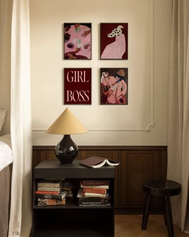 Bộ Tranh Gallery Wall Girl Boss – Coffee & Fashion Retro
