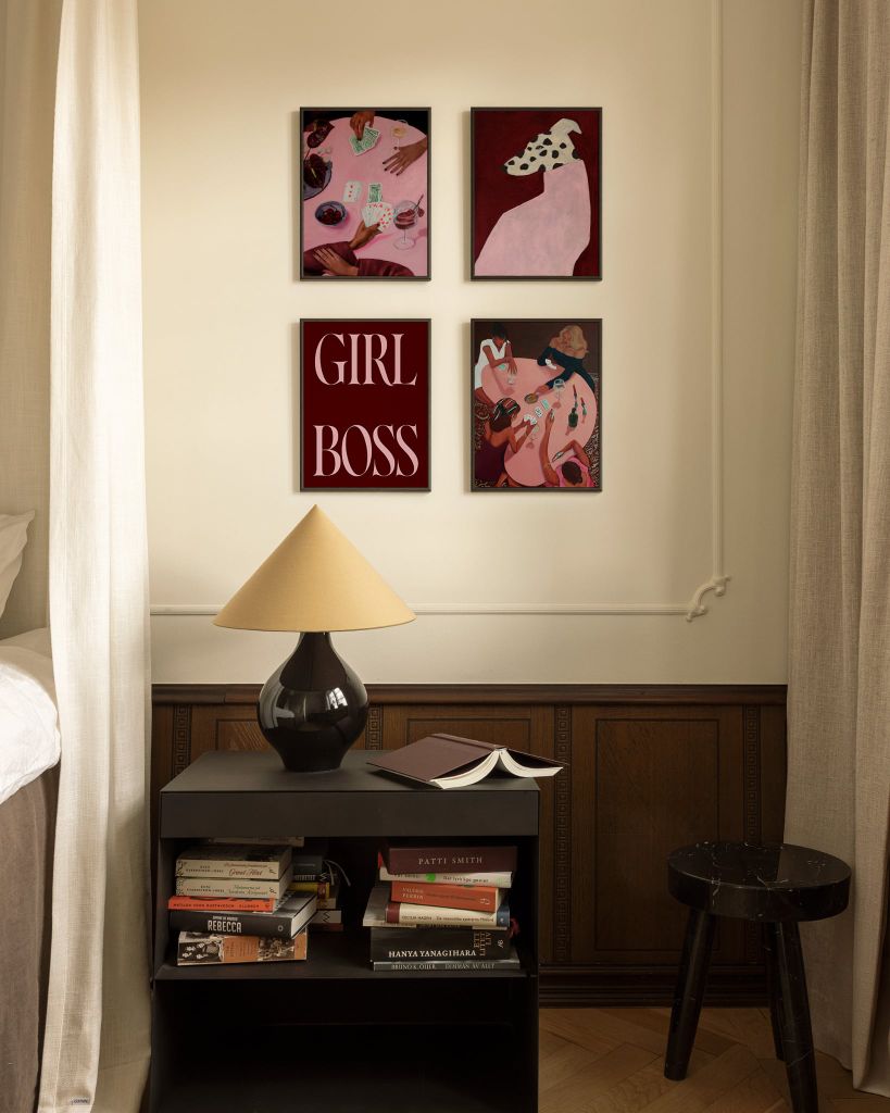 Bộ Tranh Gallery Wall Girl Boss – Coffee & Fashion Retro