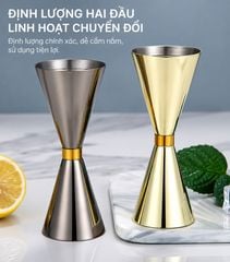 Ly Đong Rượu 2 Đầu Inox Định Lượng Pha Chế