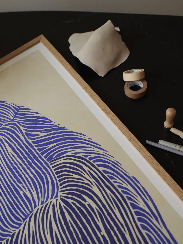 Bộ 5 Tranh Trừu Tượng Blue & Rose – Artistic Mood