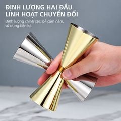 Ly Đong Rượu 2 Đầu Inox Định Lượng Pha Chế