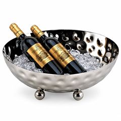 Thố Ướp Rượu Inox Tròn Có Chân Dùng Cho Buffet
