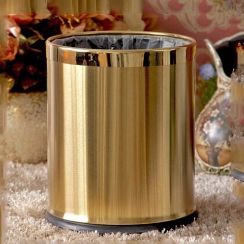 Thùng Rác Inox 2 Lớp Dùng Cho Phòng Khách Sạn