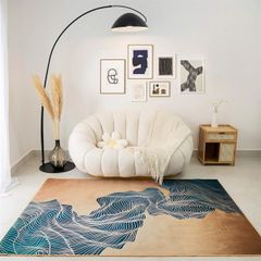 Thảm Nhung Trang Trí Phòng Khách Phòng Ngủ Hình Học Sang Trọng