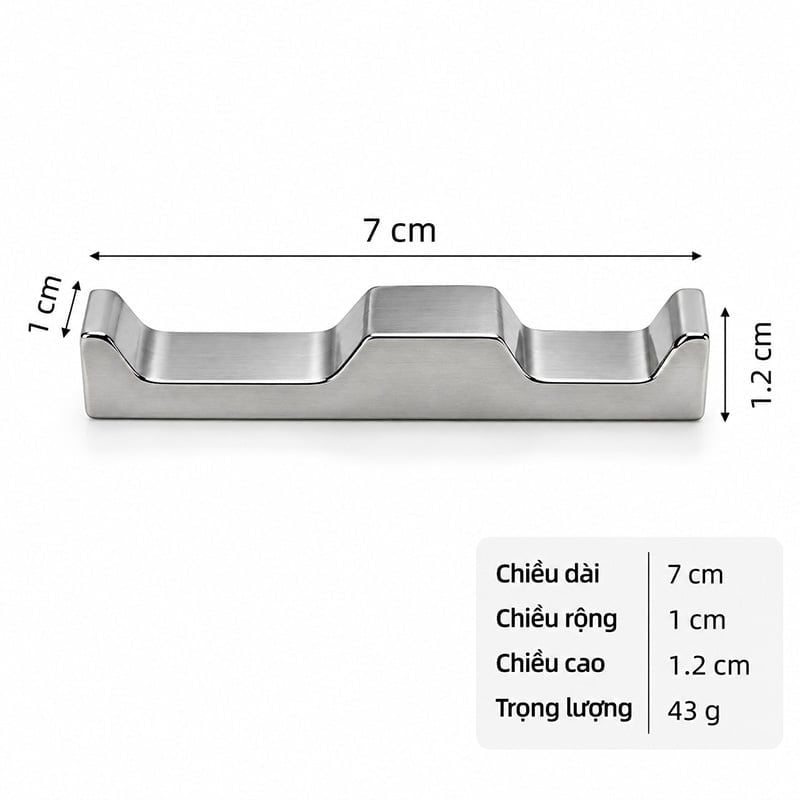 Gác Đũa Muỗng Inox 304 Dáng Lượn Sóng Cao Cấp