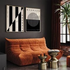 Bộ Tranh Hình Học Bauhaus – Black Geometry