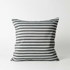 Vỏ Gối Tựa Lưng Cotton Caro Xám Đen