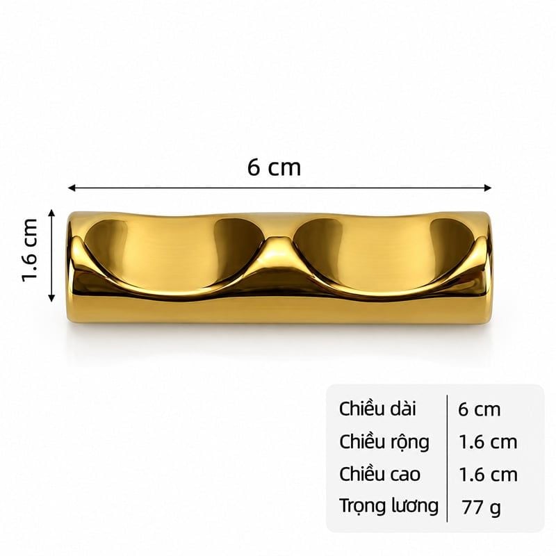 Gác Đũa Muỗng Inox 304 Dáng Lượn Sóng Cao Cấp