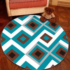 Thảm tròn nhung nỉ họa tiết in hình 3D