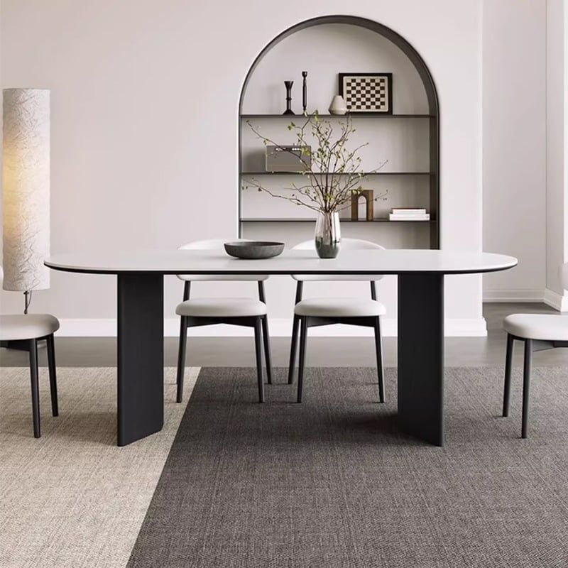 Bàn Ăn Mặt Đá Cẩm Thạch Kèm 4 Ghế Ngồi Celin