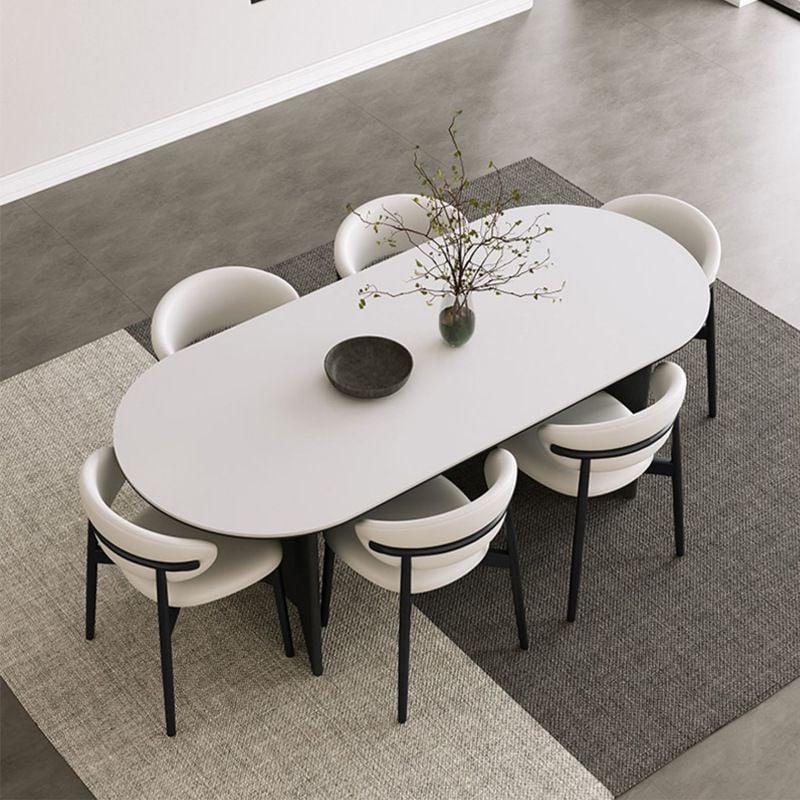 Bàn Ăn Mặt Đá Cẩm Thạch Kèm 4 Ghế Ngồi Celin