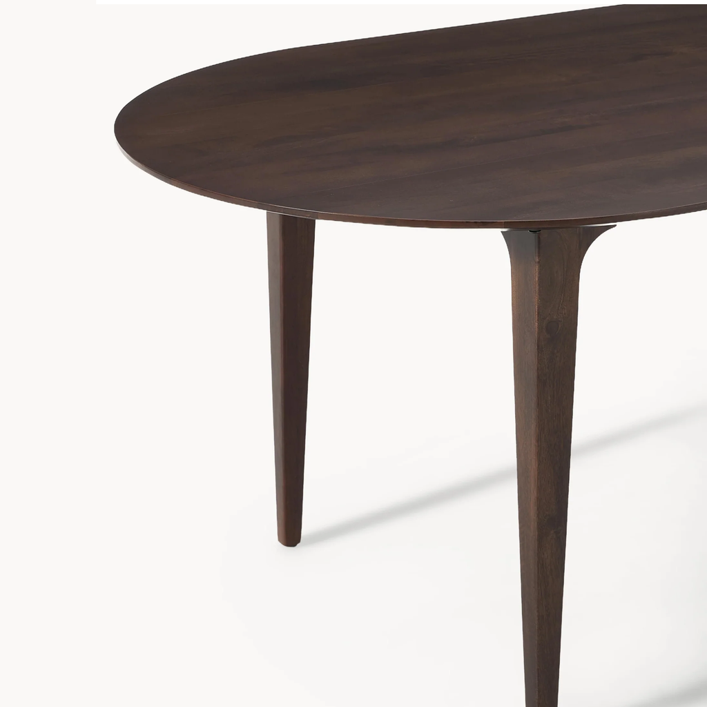 Bàn Ăn Bầu Dục Chân Bo Nhỏ Culie