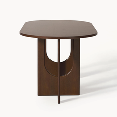 Bàn Ăn Gỗ Hiện Đại Chân Cách Điệu Chân Vòm