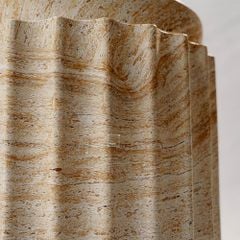Bàn Phụ Dáng cột La Mã Giả Đá Travertine