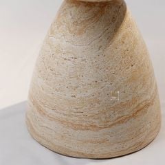 Bàn Side Table Hình Nấm Vân Đá Travertine