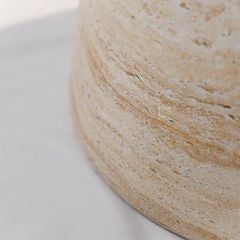 Bàn Side Table Hình Nấm Vân Đá Travertine