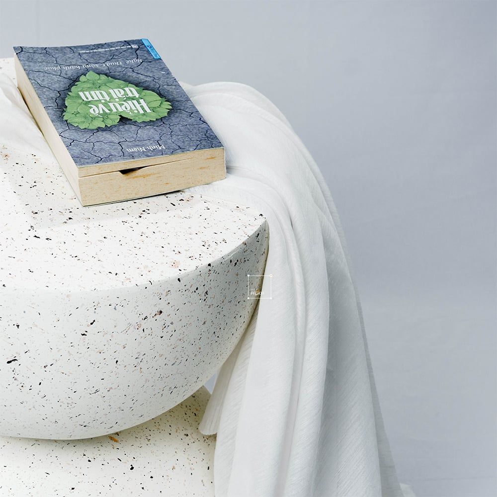 Bàn Tab Decor Hình Đồng Hồ Cát Phong Cách Wabi-Sabi