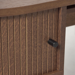 Bàn Làm Việc Gỗ Bo Tròn Có Ngăn Kéo Elora Curved