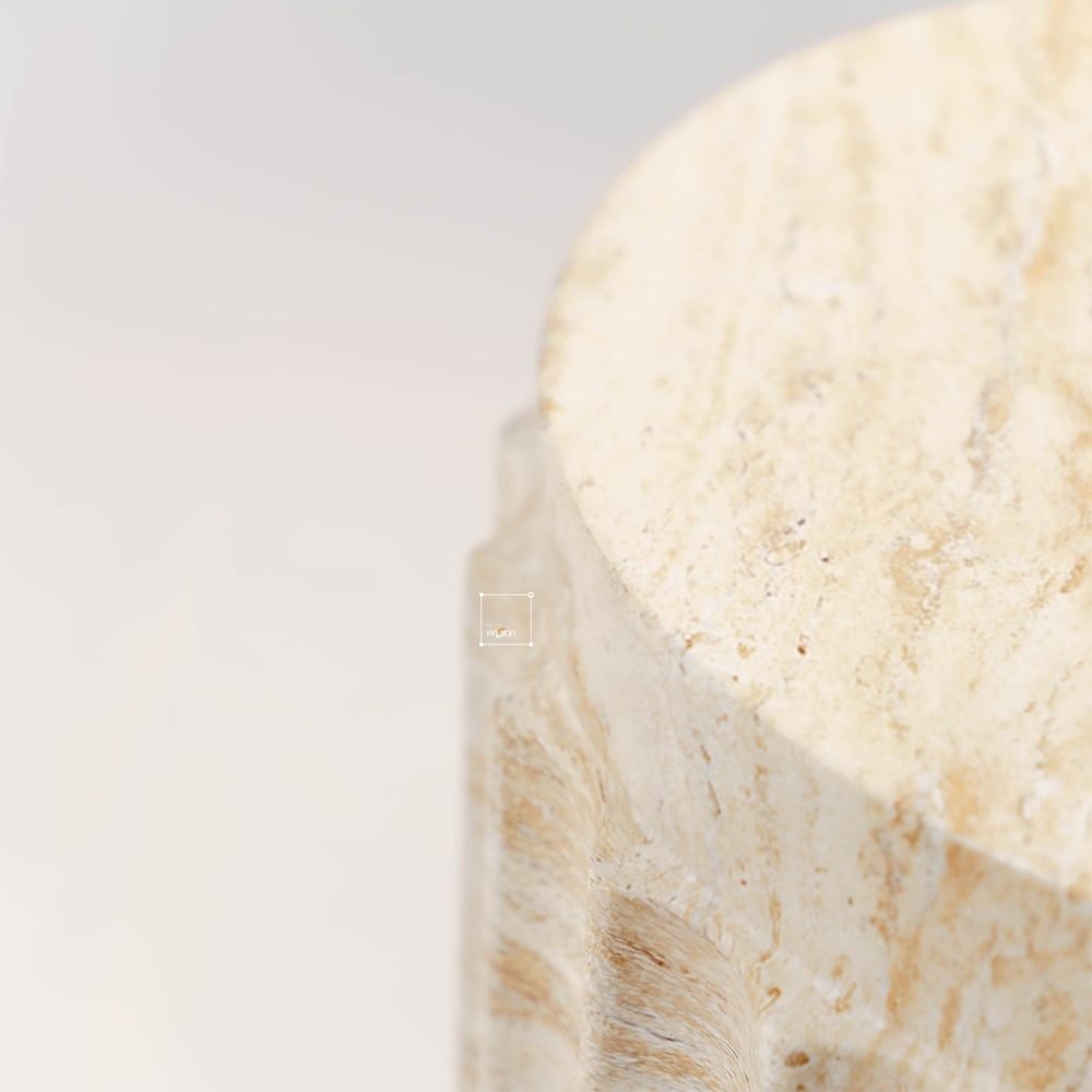 Bàn Phụ Dáng cột La Mã Giả Đá Travertine