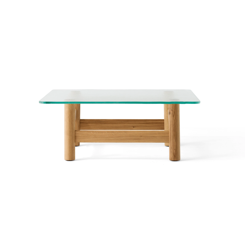 Bàn Sofa Gỗ Tần Bì Kính Cường Lực Prime Classy