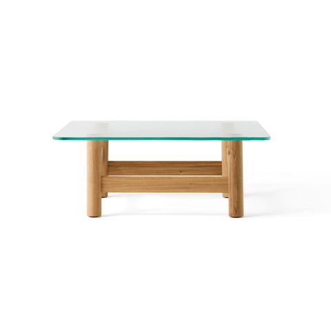 Bàn Sofa Gỗ Tần Bì Kính Cường Lực Prime Classy