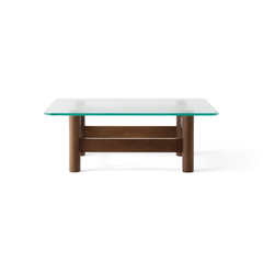 Bàn Sofa Gỗ Tần Bì Kính Cường Lực Prime Classy