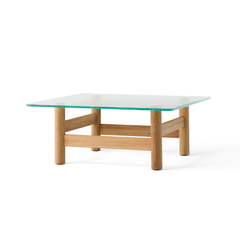 Bàn Sofa Gỗ Tần Bì Kính Cường Lực Prime Classy