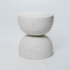 Bàn Tab Decor Hình Đồng Hồ Cát Phong Cách Wabi-Sabi