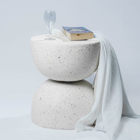 Bàn Tab Decor Hình Đồng Hồ Cát Phong Cách Wabi-Sabi