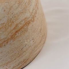 Bàn Side Table Hình Nấm Vân Đá Travertine