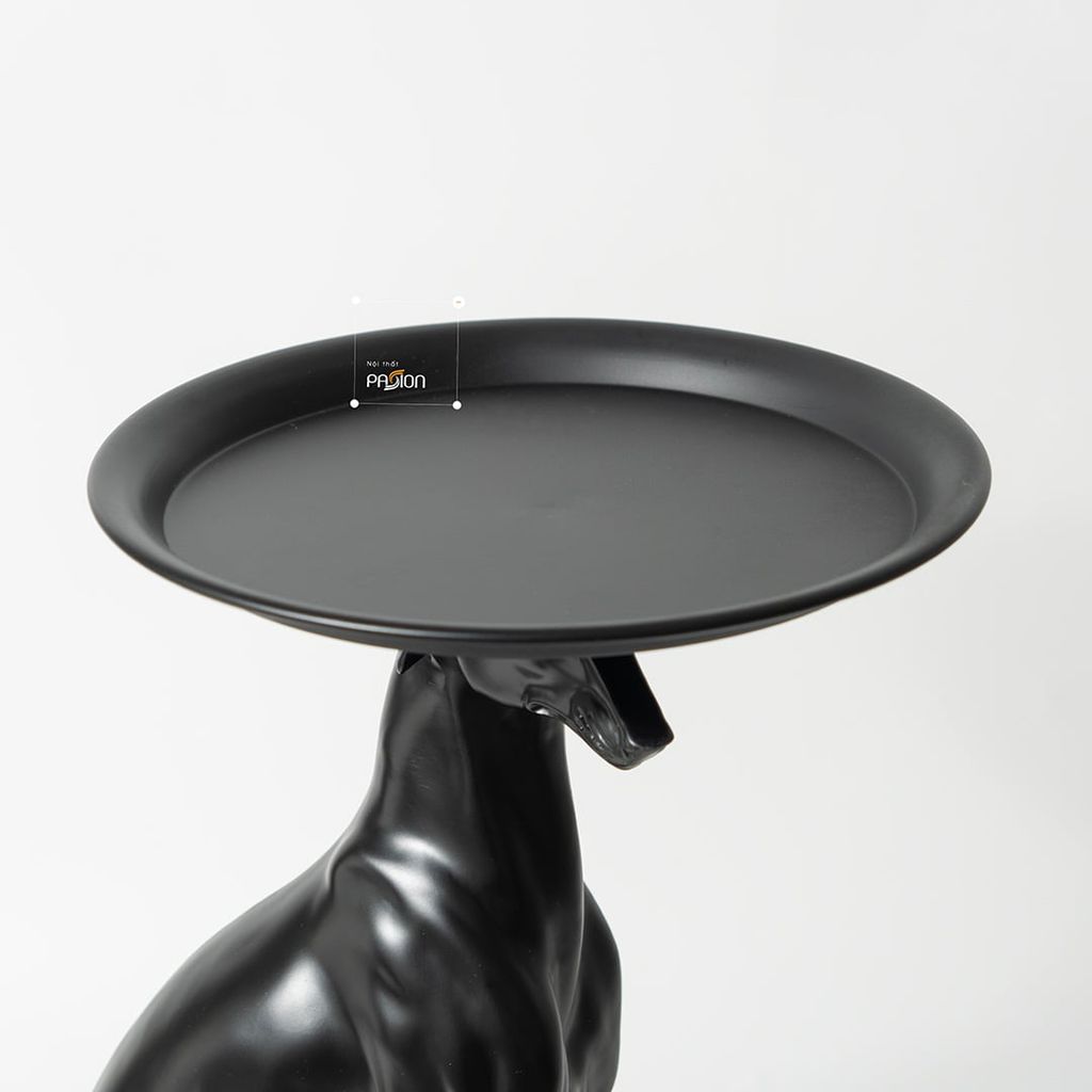 Bàn Trà Decor Hình Chú Chó Minimalist Có Khay Trà Nghệ Thuật