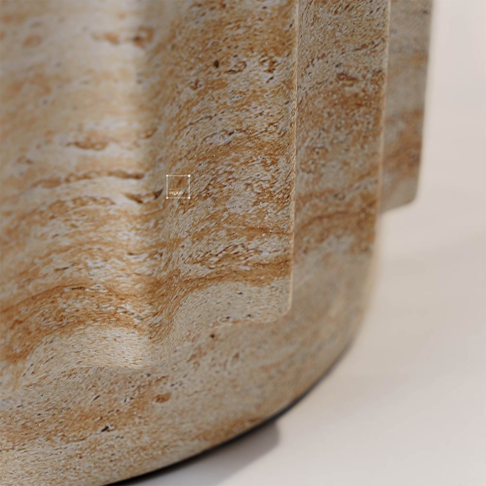 Bàn Phụ Dáng cột La Mã Giả Đá Travertine