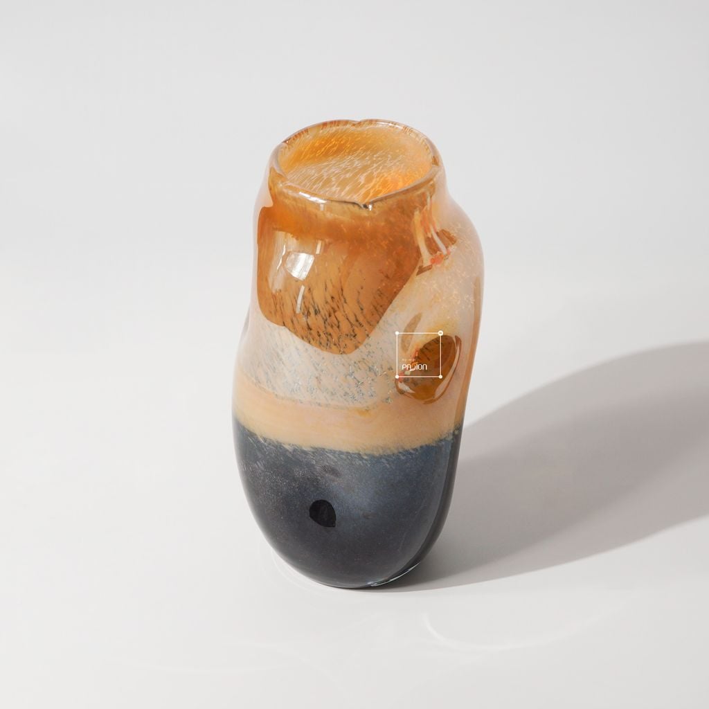 Bình Hoa Thủy Tinh Hiệu Ứng Marble Earthe Tone Sang Trọng