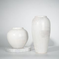 Bình Hoa Gốm Men Chấm Speckled Nghệ Thuật