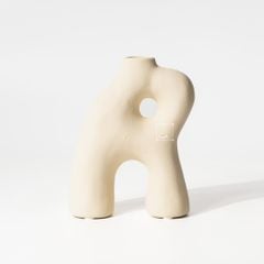 Bình Gốm Cắm Hoa Khô Scandinavian Tối Giản