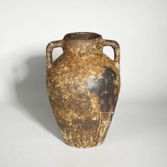 Bình Hoa Gốm Sứ Cổ Phong Cách Wabi Sabi Nâu Cổ