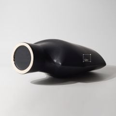 Bình Hoa Wabi Sabi Gốm Mộc Đáy Chữ U
