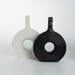 Bình Gốm Sứ Bắc Âu Phong Cách Wabi Sabi Sang Trọng