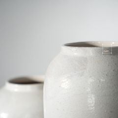 Bình Hoa Gốm Men Chấm Speckled Nghệ Thuật
