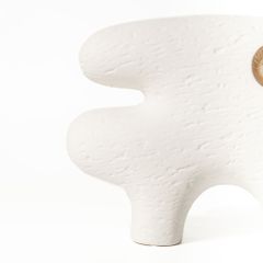 Bình Gốm Decor Tối Giản Họa Tiết Trừu Tượng Phối Vàng