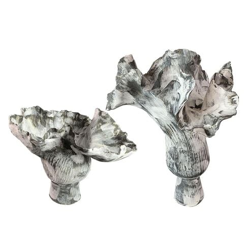 Bình Gốm Nghệ Thuật Tối Giản Hình Sóng Gradient