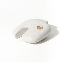 Bình Gốm Decor Tối Giản Họa Tiết Trừu Tượng Phối Vàng