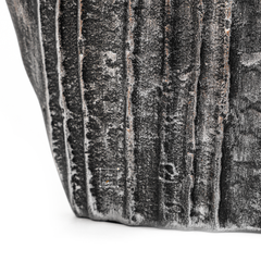 Bình Hoa Decor Composite Giả Đá Texture Sọc Dọc Wabi Sabi