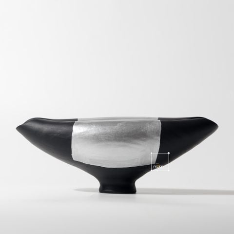 Bình Hoa Dáng Nằm Trang Trí Trừu Tượng Phong Cách Trung Hoa Vintage