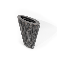 Bình Hoa Decor Composite Giả Đá Texture Sọc Dọc Wabi Sabi
